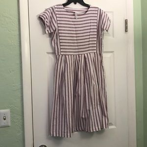 Stripped cotton dress